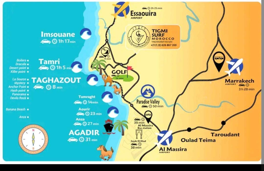La Colina House Taghazout Otel Dış mekan fotoğraf